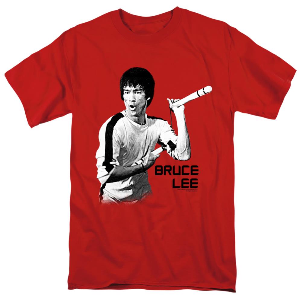 Bruce Lee Nunchucks Men's 18/1 Cotton Short-Sleeve T-Shirt