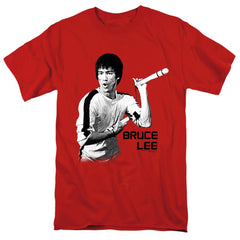 Bruce Lee Nunchucks Men's 18/1 Cotton Short-Sleeve T-Shirt