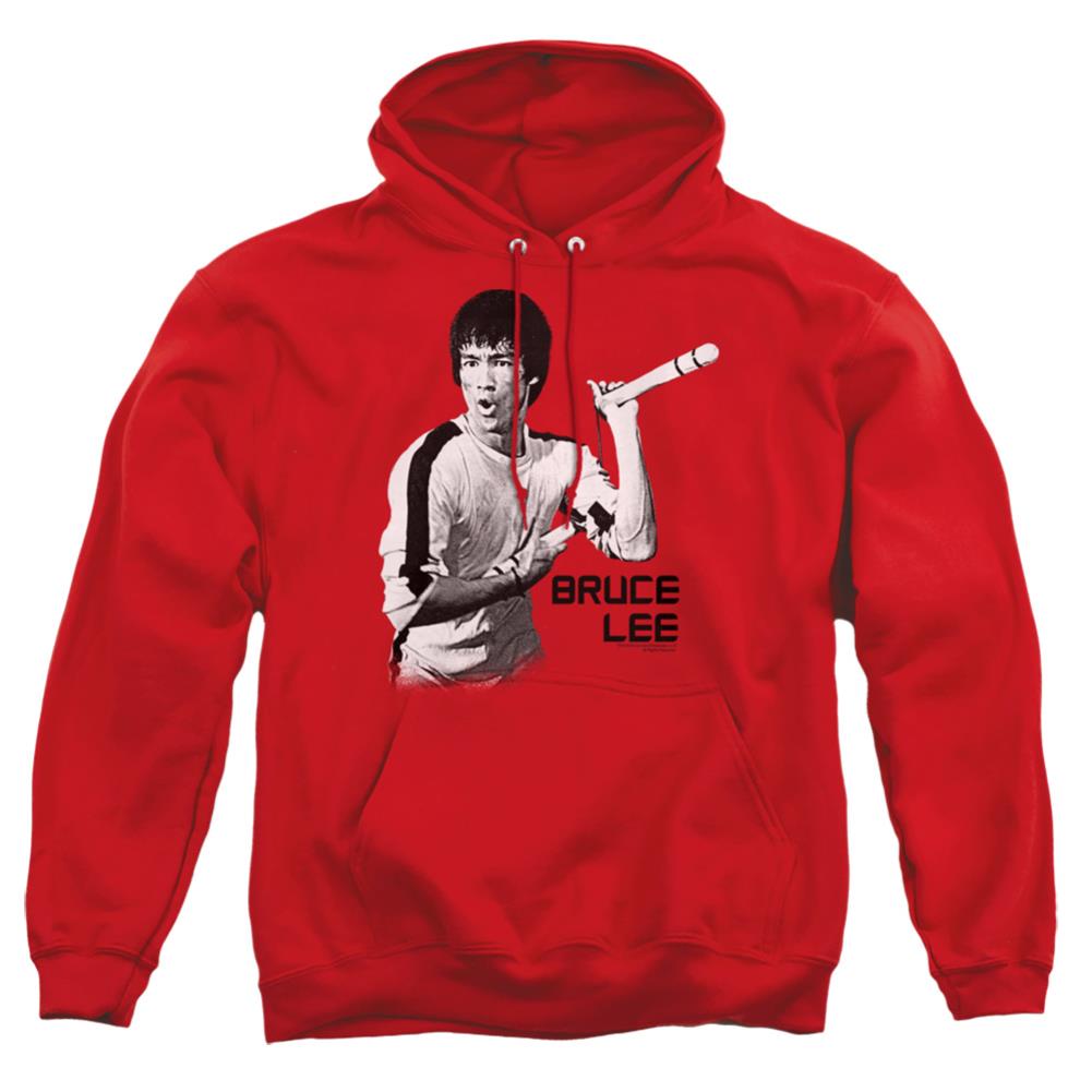 Bruce Lee Nunchucks Men's Pull-Over 75 25 Poly Hoodie