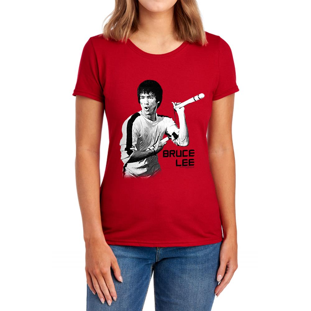 Bruce Lee Nunchucks Women's 18/1 Cotton Short-Sleeve T-Shirt