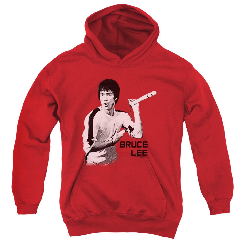 Bruce Lee Nunchucks Youth Cotton Poly Pull-Over Hoodie