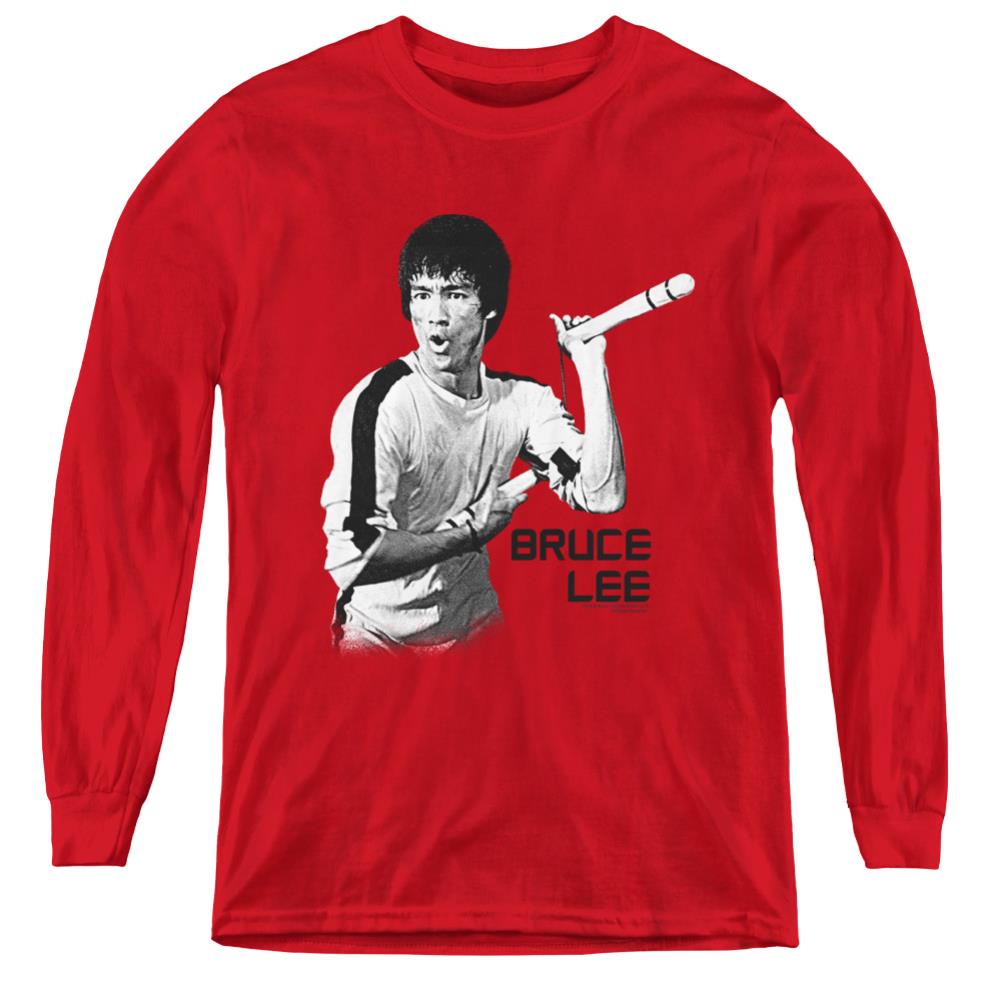Bruce Lee Nunchucks Youth Long-Sleeve T-Shirt