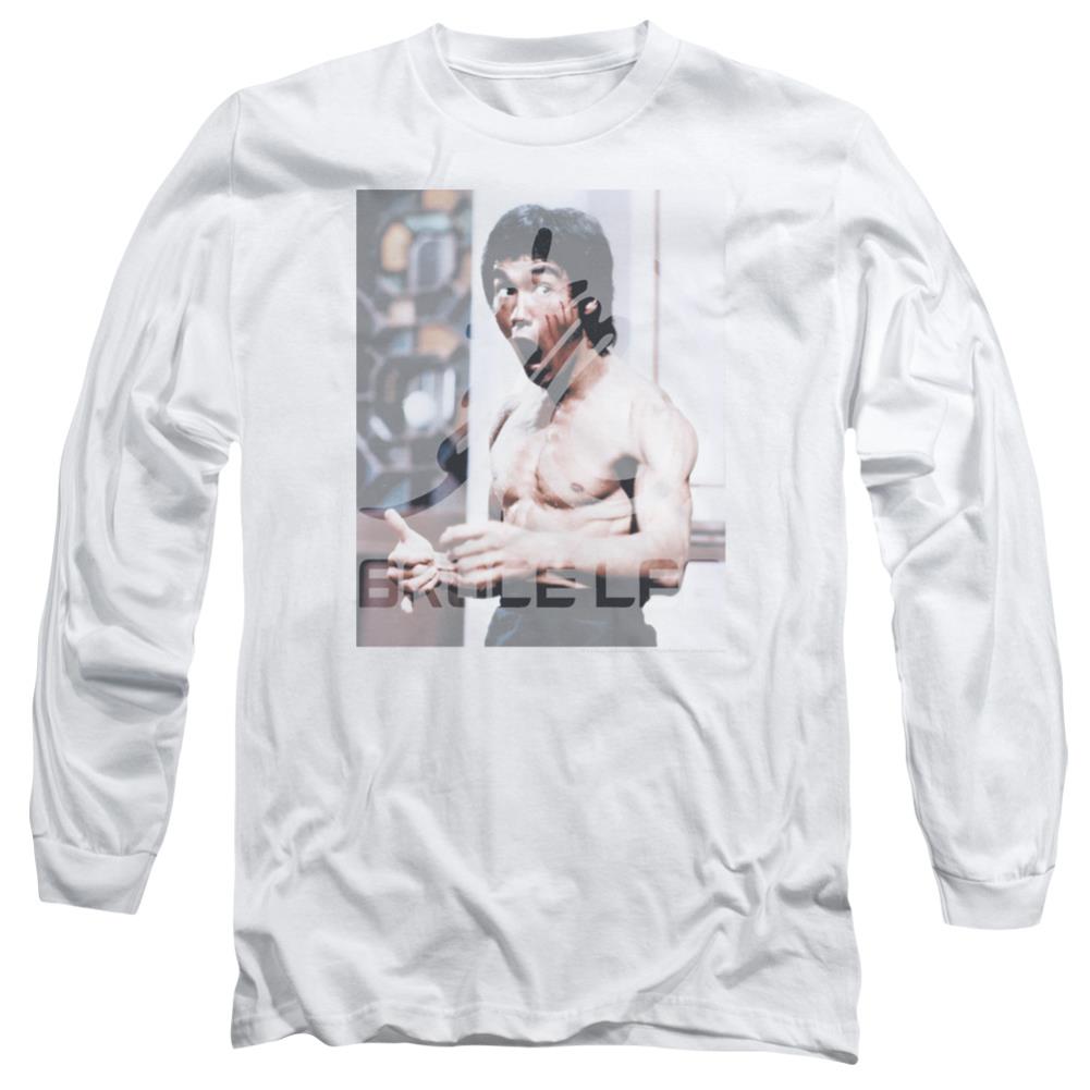 Bruce Lee Revving Up Men's 18/1 Cotton Long-Sleeve T-Shirt