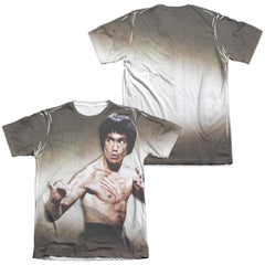 Bruce Lee Scratched Men's Regular Fit Poly Cotton Short-Sleeve T-Shirt