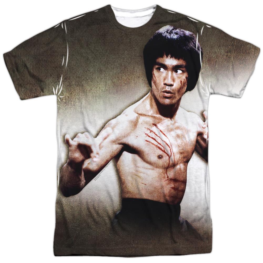 Bruce Lee Scratched Men's Regular Fit Polyester Short-Sleeve T-Shirt