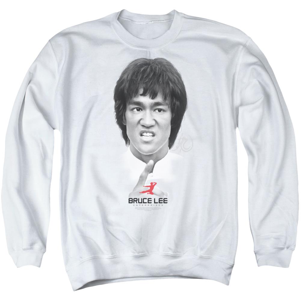 Bruce Lee Self Help Men's Crewneck 50 50 Poly Long-Sleeve T-Shirt