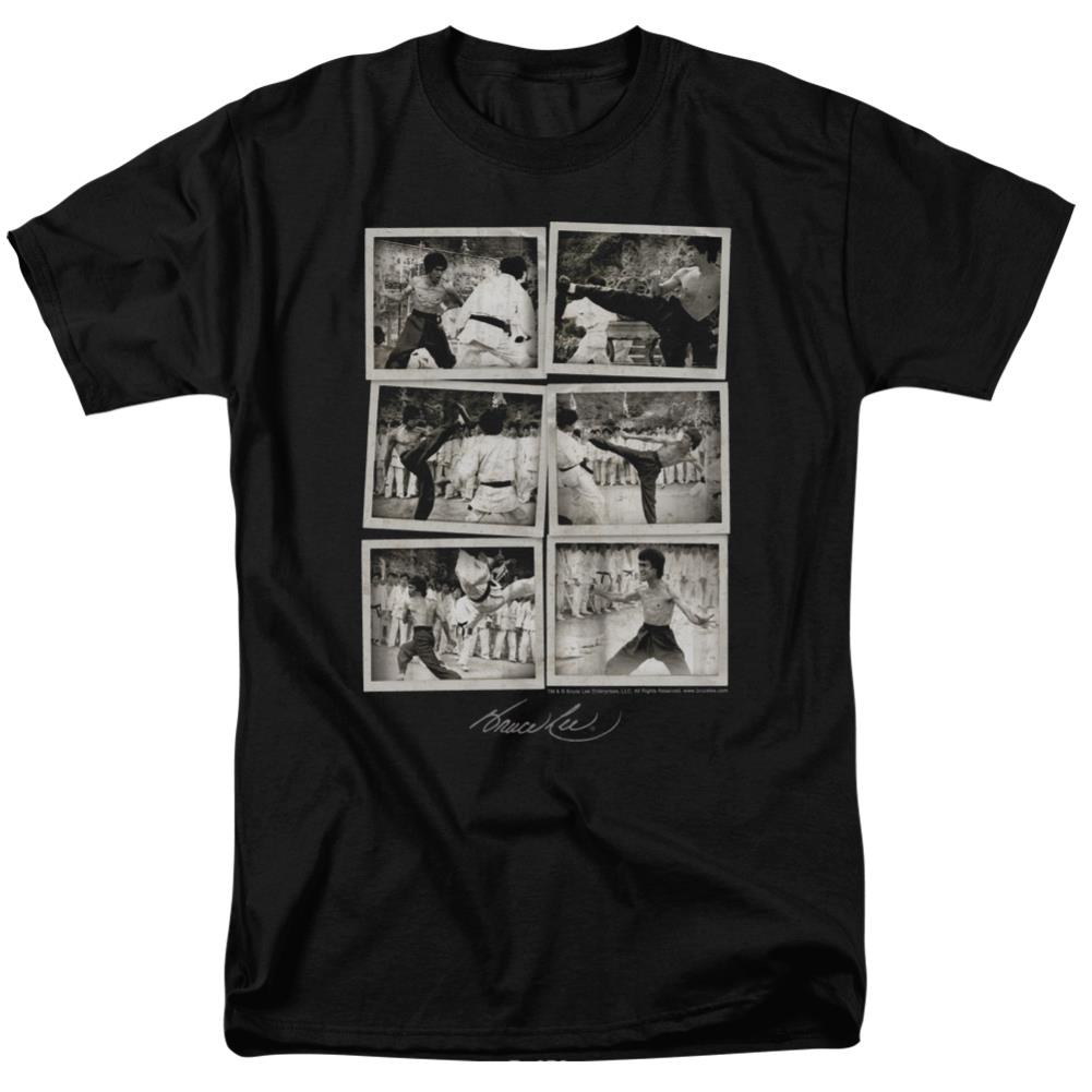 Bruce Lee Snap Shots Men's 18/1 Cotton Short-Sleeve T-Shirt