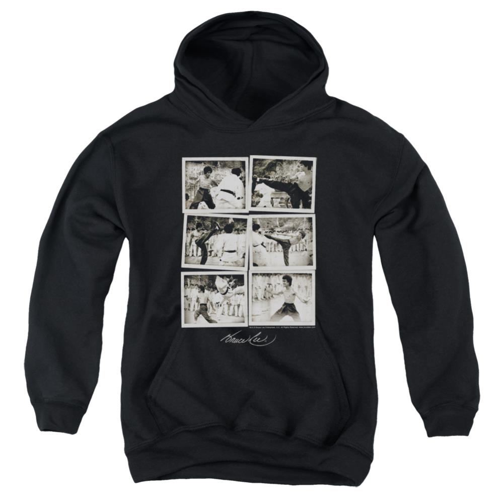 Bruce Lee Snap Shots Youth Cotton Poly Pull-Over Hoodie