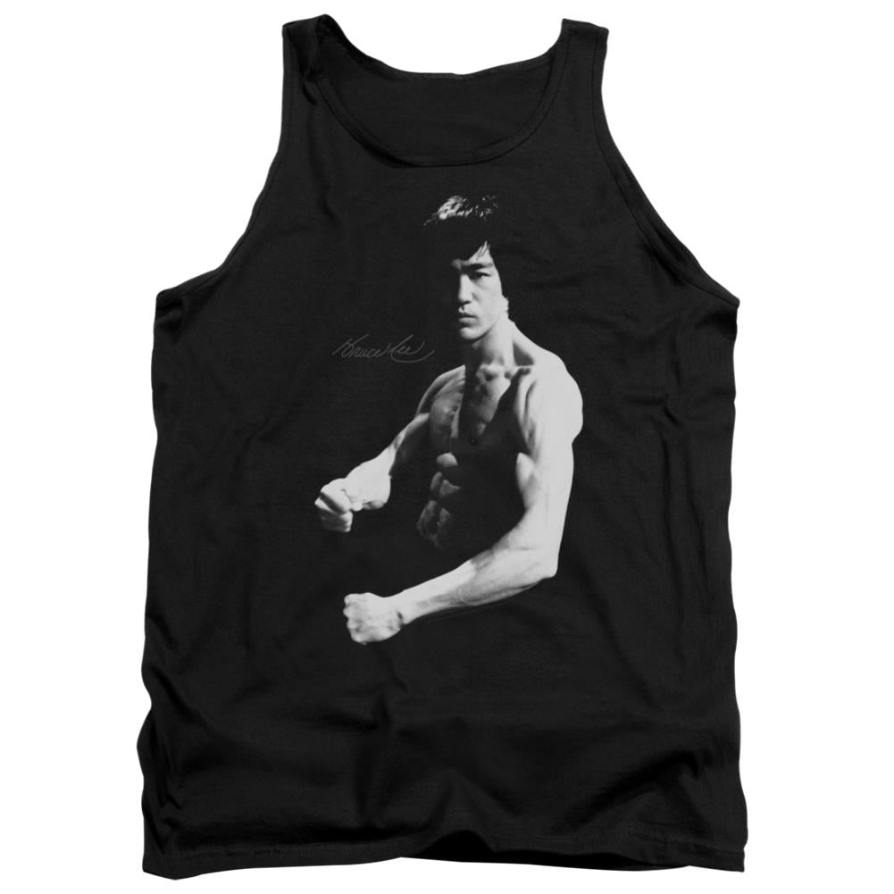 Bruce Lee Stance Men's 18/1 Cotton Tank Top