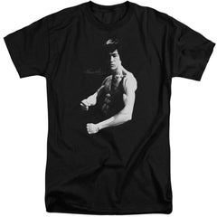 Bruce Lee Stance Men's 18/1 Tall Cotton Short-Sleeve T-Shirt