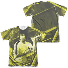 Bruce Lee Stripes Men's Regular Fit Poly Cotton Short-Sleeve T-Shirt