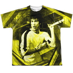 Bruce Lee Stripes Youth Regular Fit Poly Short-Sleeve T-Shirt