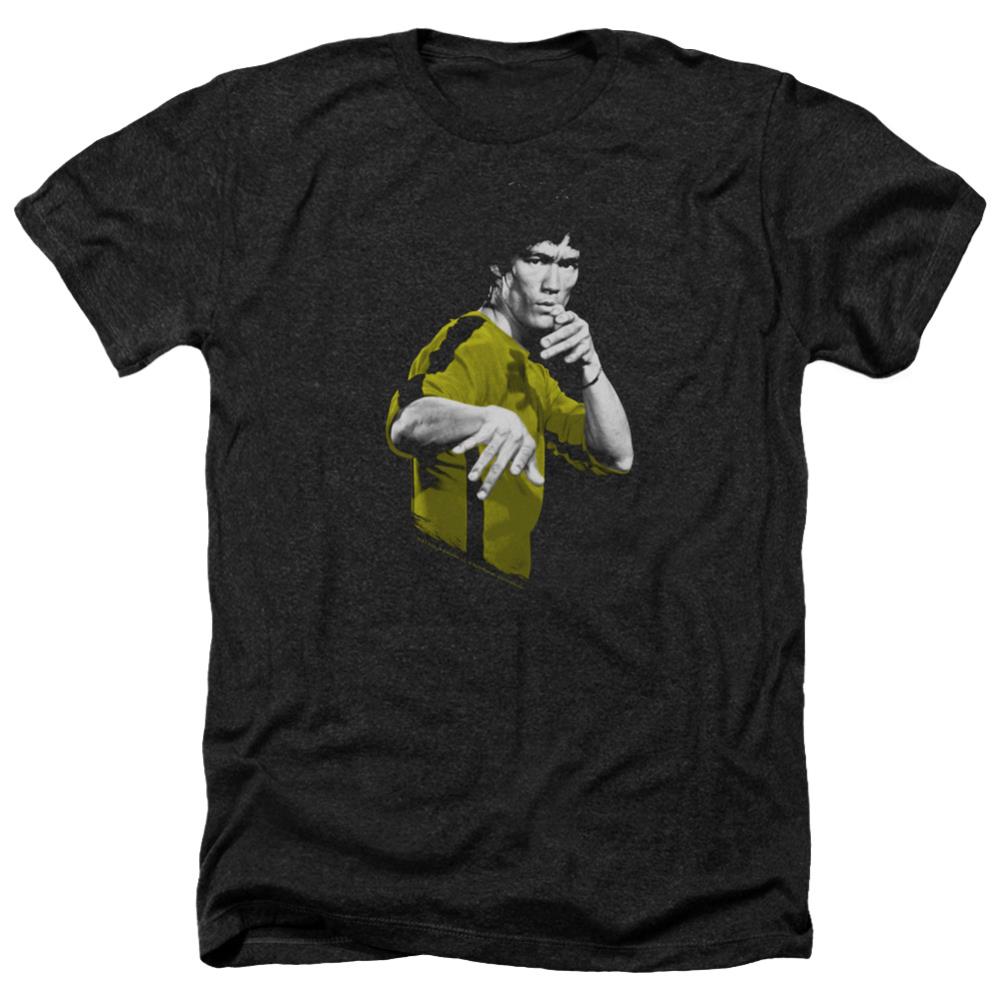 Bruce Lee Suit Of Death Men's 30/1 Heather 60 40 Poly Short-Sleeve T-Shirt