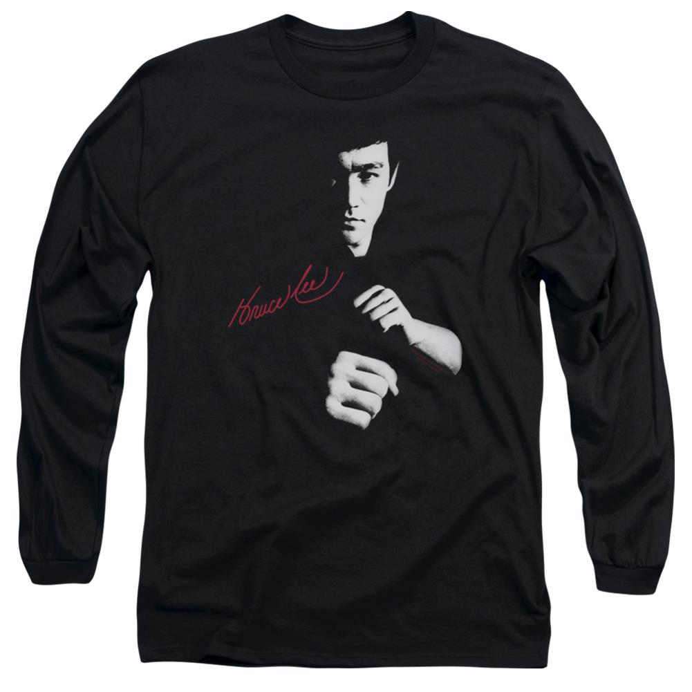Bruce Lee The Dragon Awaits Men's 18/1 Cotton Long-Sleeve T-Shirt