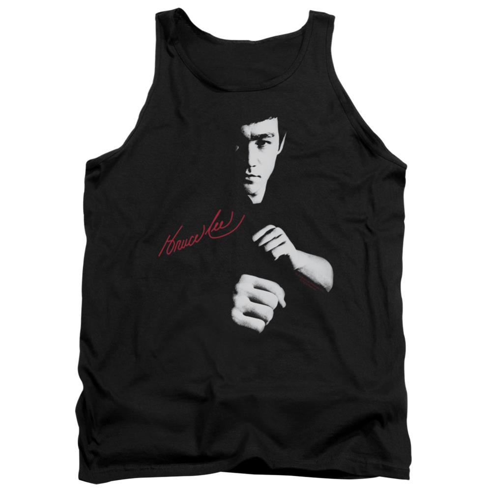 Bruce Lee The Dragon Awaits Men's 18/1 Cotton Tank Top