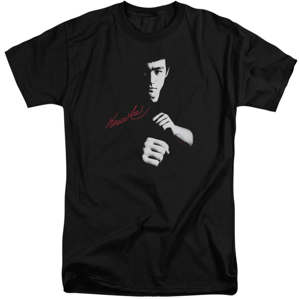 Bruce Lee The Dragon Awaits Men's 18/1 Tall Cotton Short-Sleeve T-Shirt