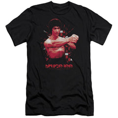 Bruce Lee The Shattering Fist Men's Ultra-Soft 30/1 Cotton Slim Short-Sleeve T-Shirt