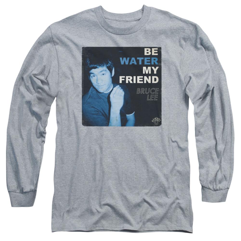 Bruce Lee Water Men's 18/1 Cotton Long-Sleeve T-Shirt