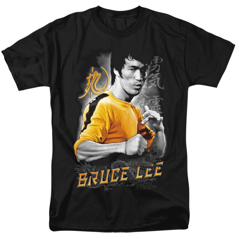 Bruce Lee Yellow Dragon Men's 18/1 Cotton Short-Sleeve T-Shirt