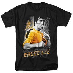 Bruce Lee Yellow Dragon Men's 18/1 Cotton Short-Sleeve T-Shirt