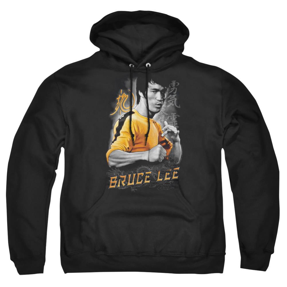 Bruce Lee Yellow Dragon Men's Pull-Over 75 25 Poly Hoodie