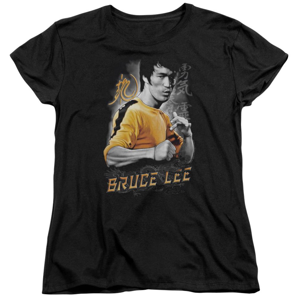 Bruce Lee Yellow Dragon Women's 18/1 Cotton Short-Sleeve T-Shirt