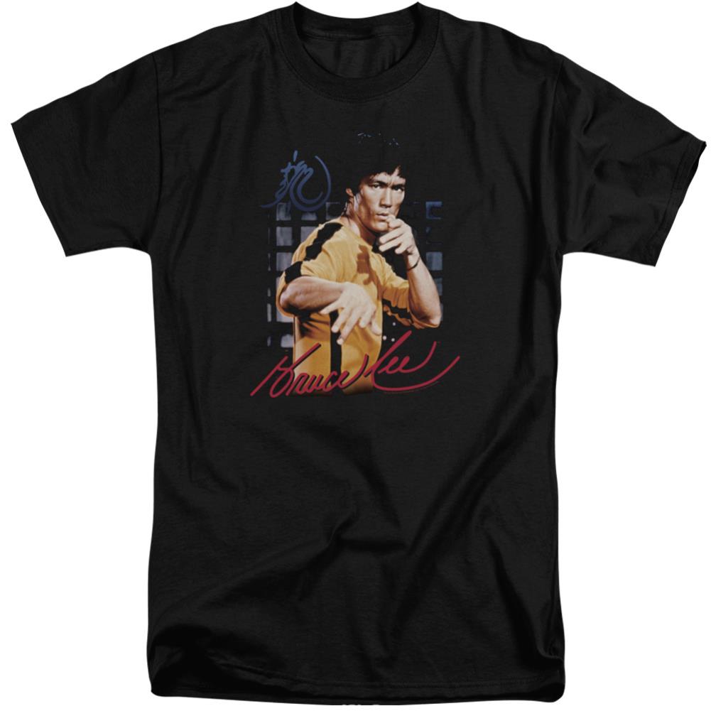 Bruce Lee Yellow Jumpsuit Men's 18/1 Tall Cotton Short-Sleeve T-Shirt