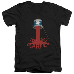 Carrie Bucket Of Blood Men's 30/1 Cotton Slim V-Neck T-Shirt