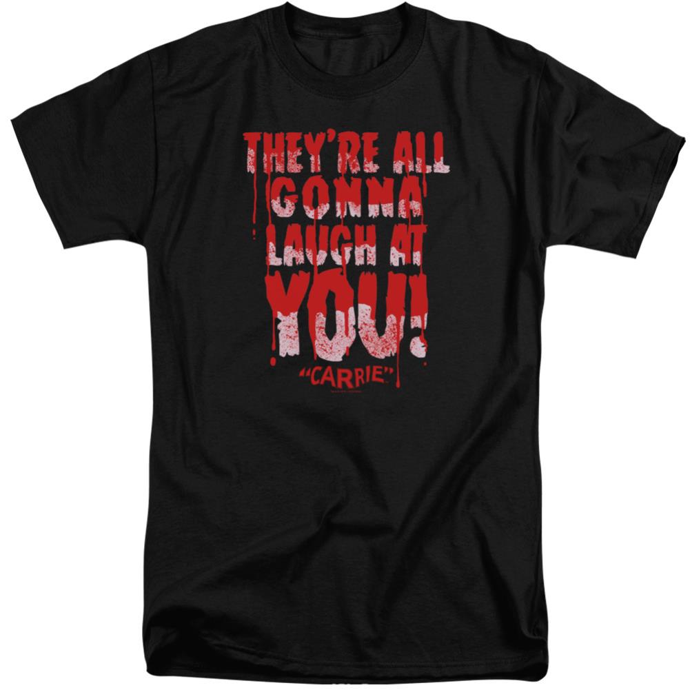 Carrie Laugh At You Men's 18/1 Tall Cotton Short-Sleeve T-Shirt