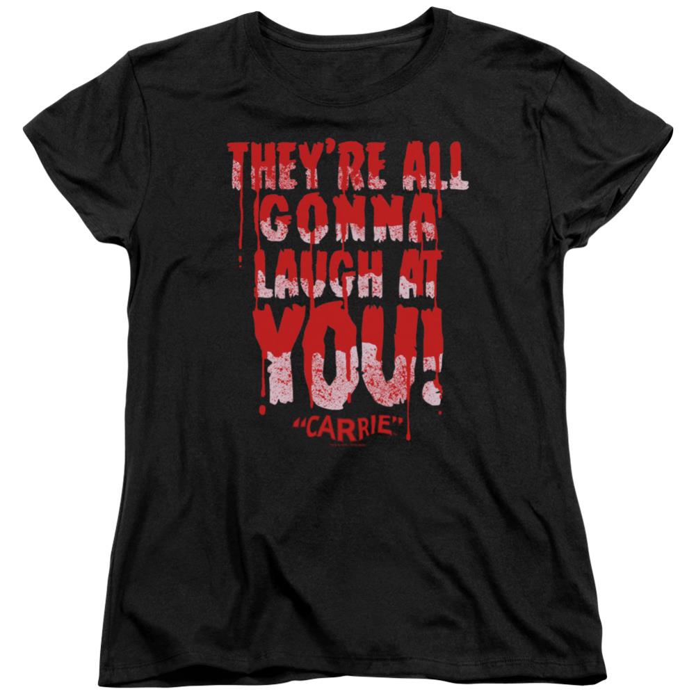 Carrie Laugh At You Women's 18/1 Cotton Short-Sleeve T-Shirt