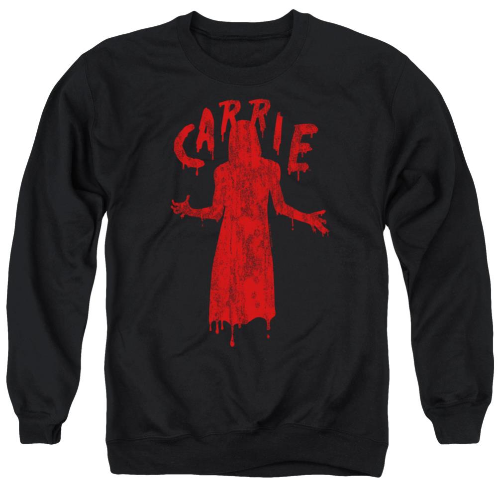 Carrie Silhouette Men's Crewneck 50 50 Poly Long-Sleeve T-Shirt
