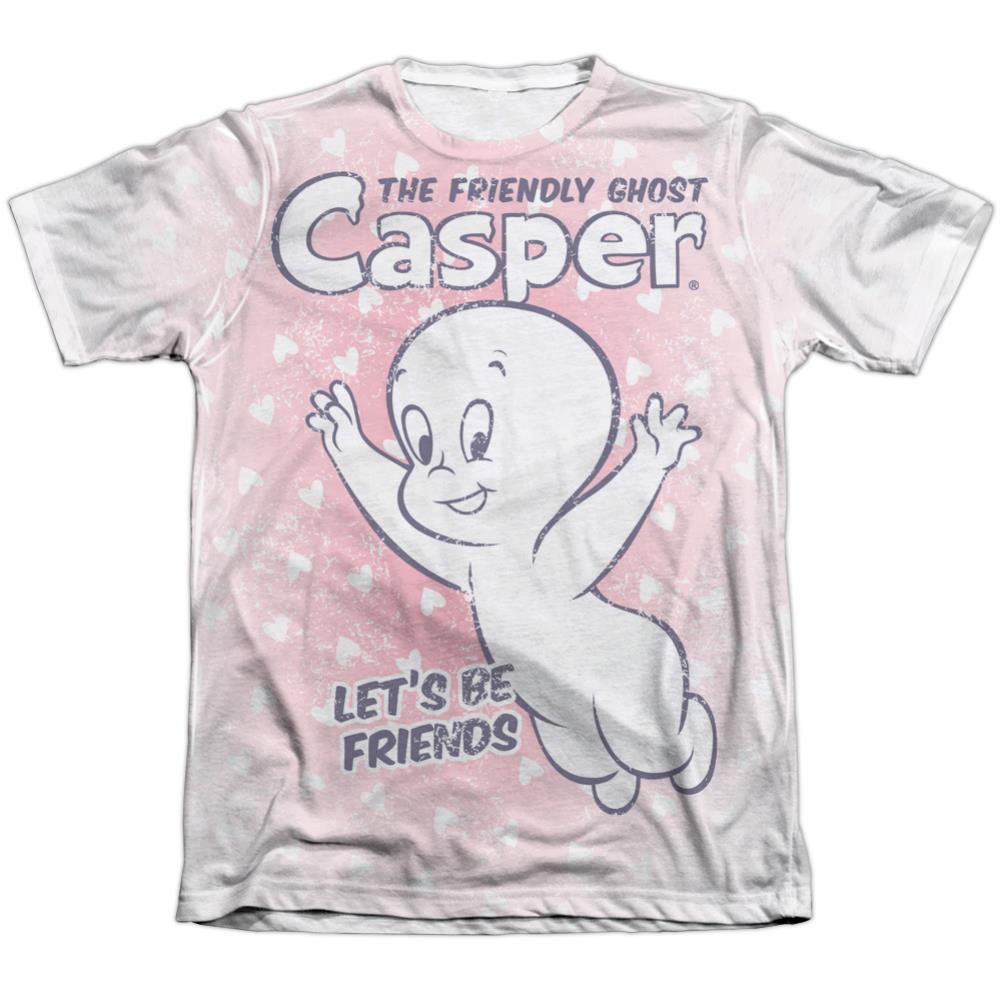 Casper Lets Be Friends Men's Regular Fit Poly Cotton Short-Sleeve T-Shirt