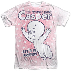 Casper Lets Be Friends Men's Regular Fit Polyester Short-Sleeve T-Shirt