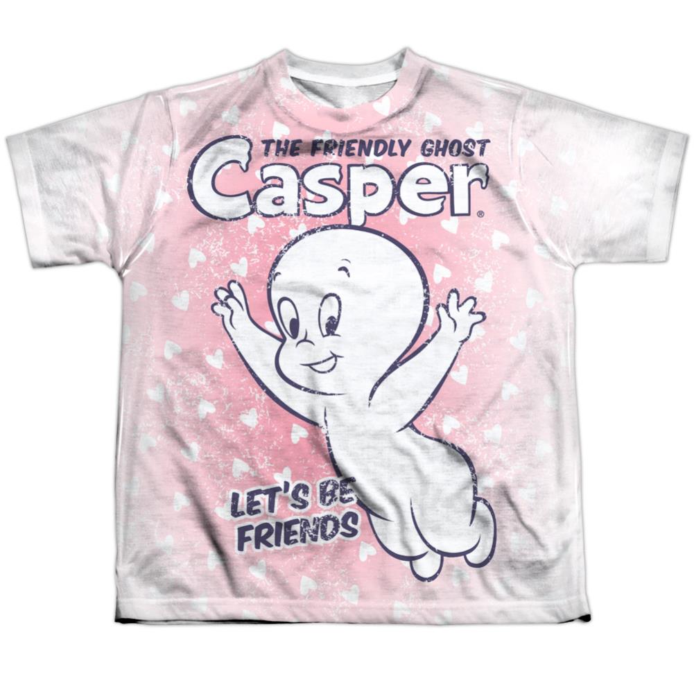Casper Lets Be Friends Youth Regular Fit Poly Short-Sleeve T-Shirt