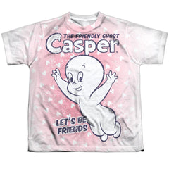 Casper Lets Be Friends Youth Regular Fit Poly Short-Sleeve T-Shirt