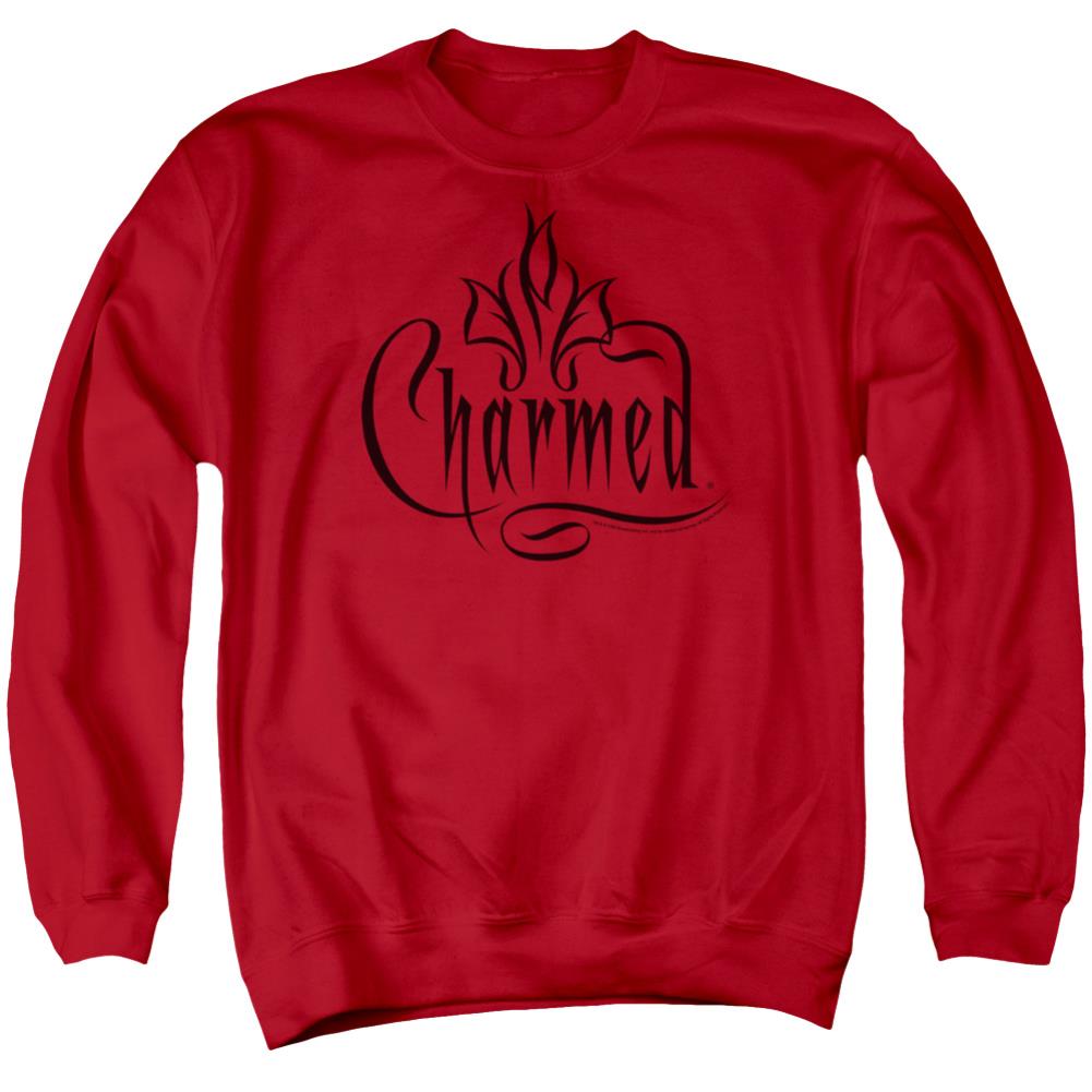 Charmed Charmed Logo Men's Crewneck 50 50 Poly Long-Sleeve T-Shirt