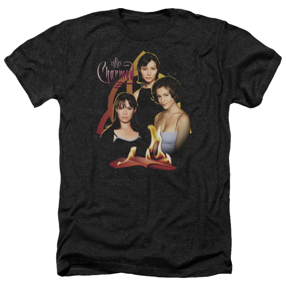 Charmed Original Three Men's 30/1 Heather 60 40 Poly Short-Sleeve T-Shirt