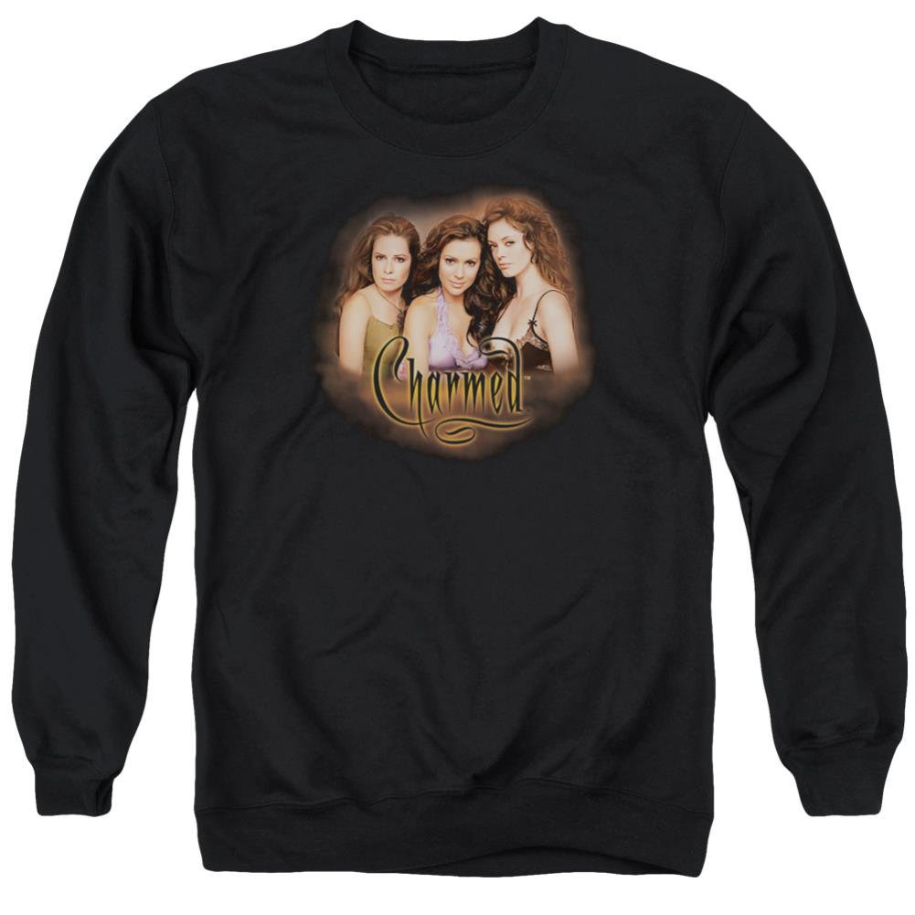 Charmed Smokin Men's Crewneck 50 50 Poly Long-Sleeve T-Shirt