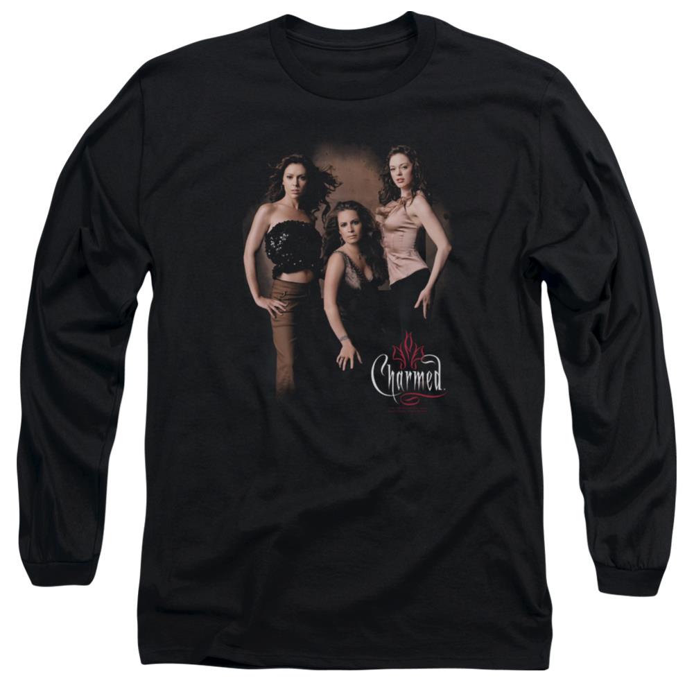 Charmed Three Hot Witches Men's 18/1 Cotton Long-Sleeve T-Shirt
