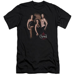 Charmed Three Hot Witches Men's Ultra-Soft 30/1 Cotton Slim Short-Sleeve T-Shirt