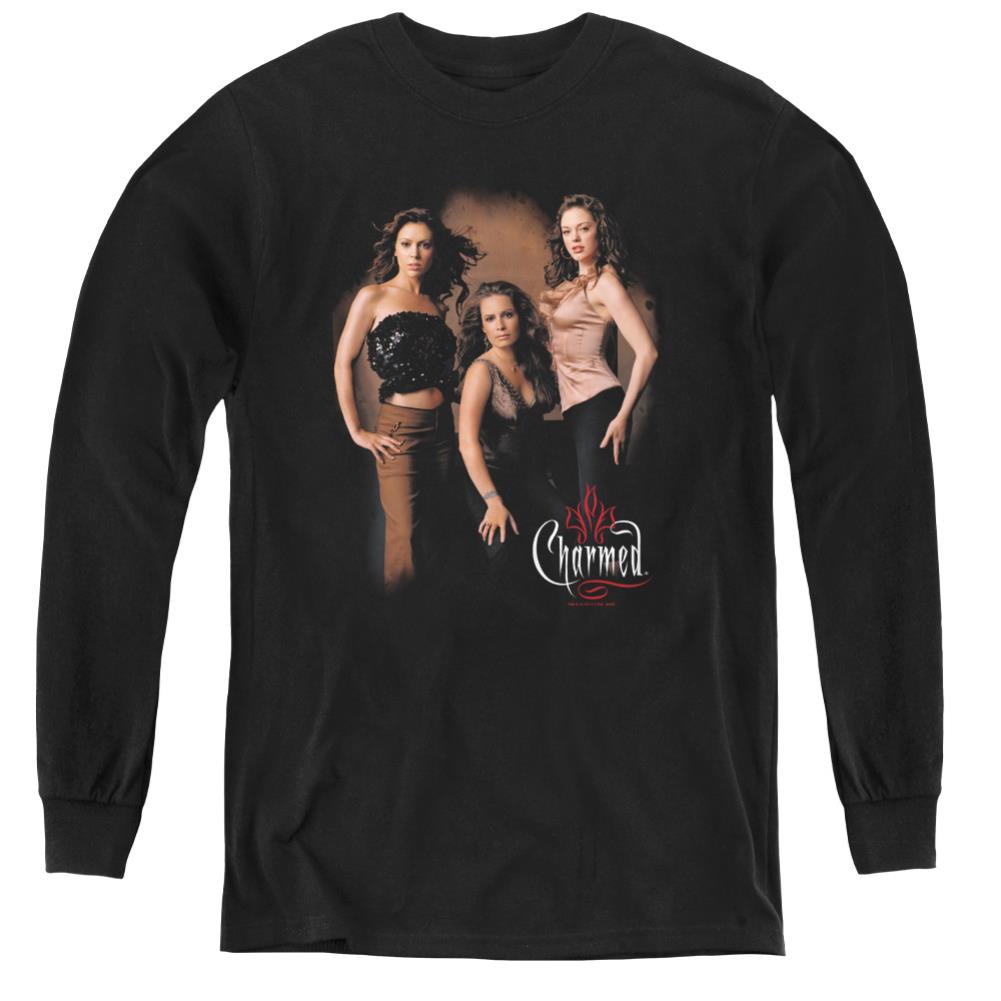 Charmed Three Hot Witches Youth Long-Sleeve T-Shirt
