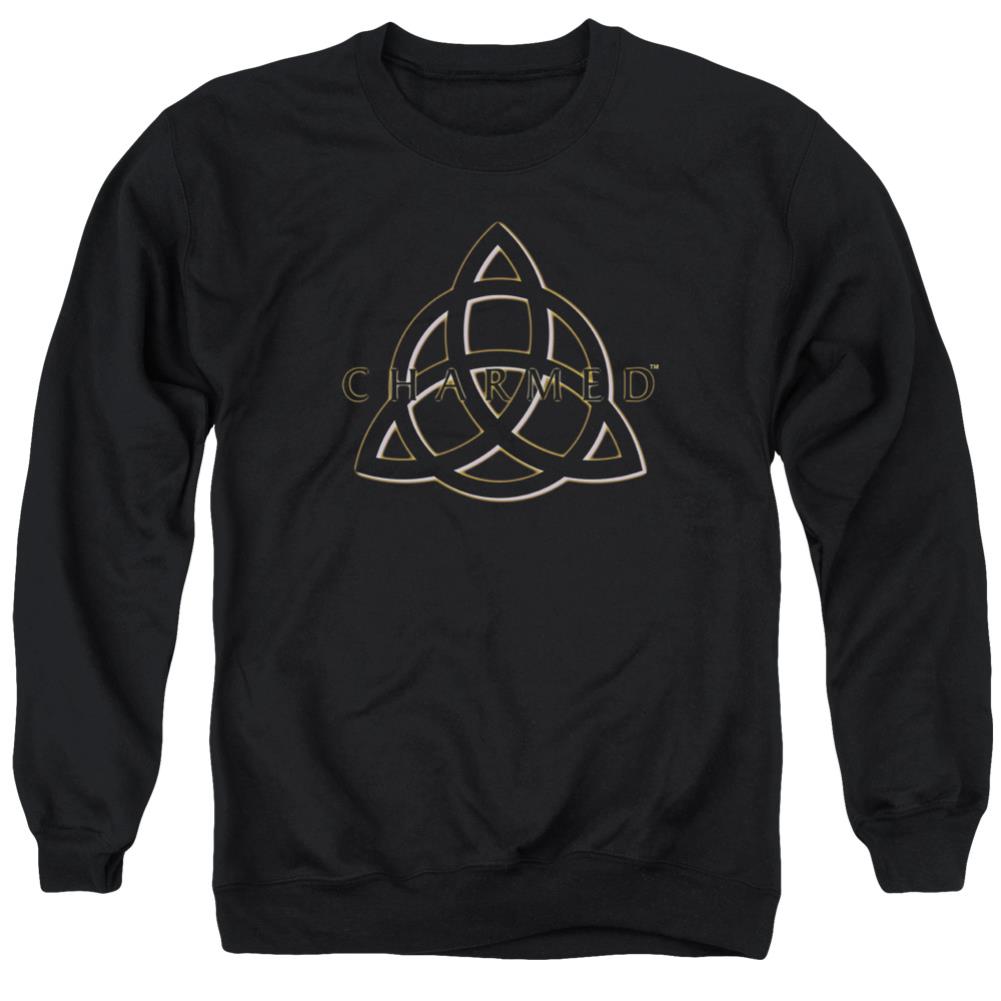Charmed Triple Linked Logo Men's Crewneck 50 50 Poly Long-Sleeve T-Shirt