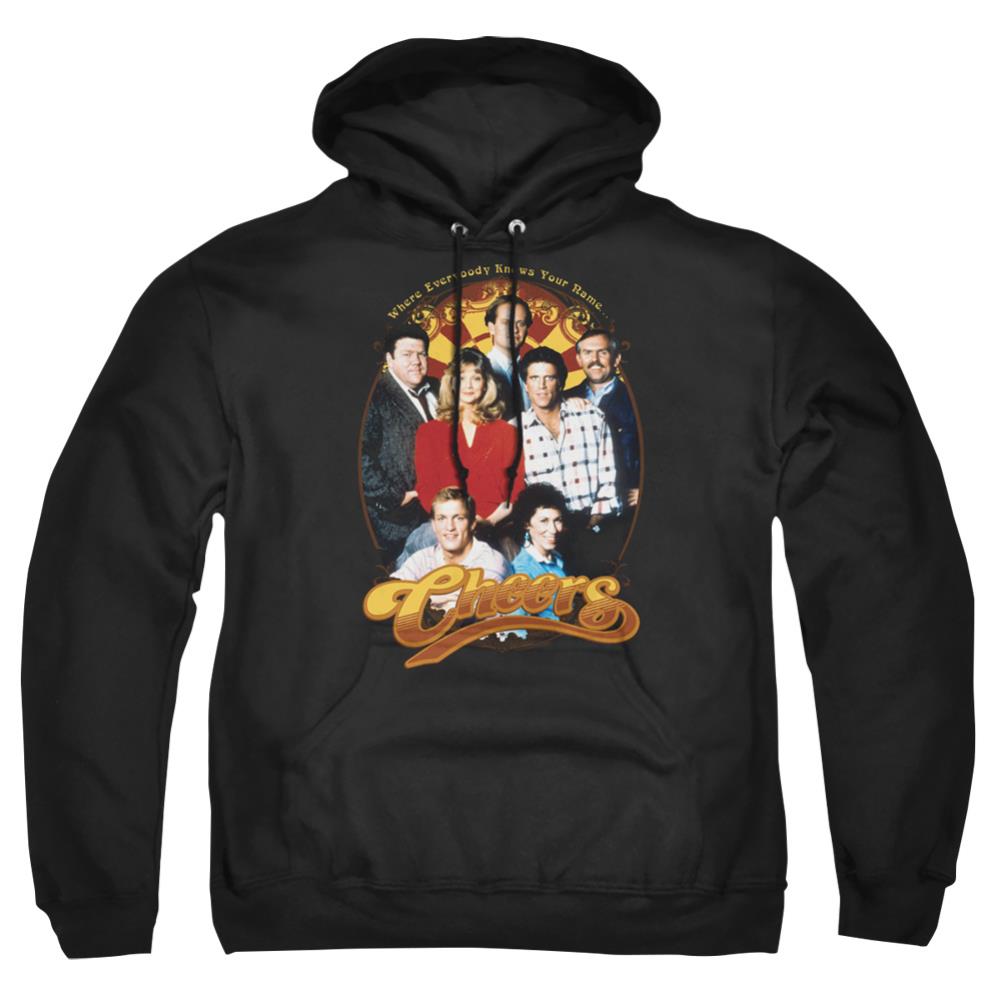 Cheers Group Shot Men's Pull-Over 75 25 Poly Hoodie