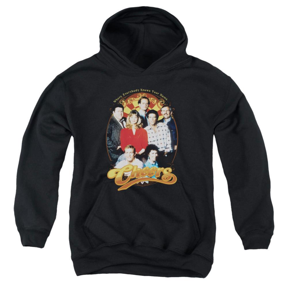 Cheers Group Shot Youth Cotton Poly Pull-Over Hoodie