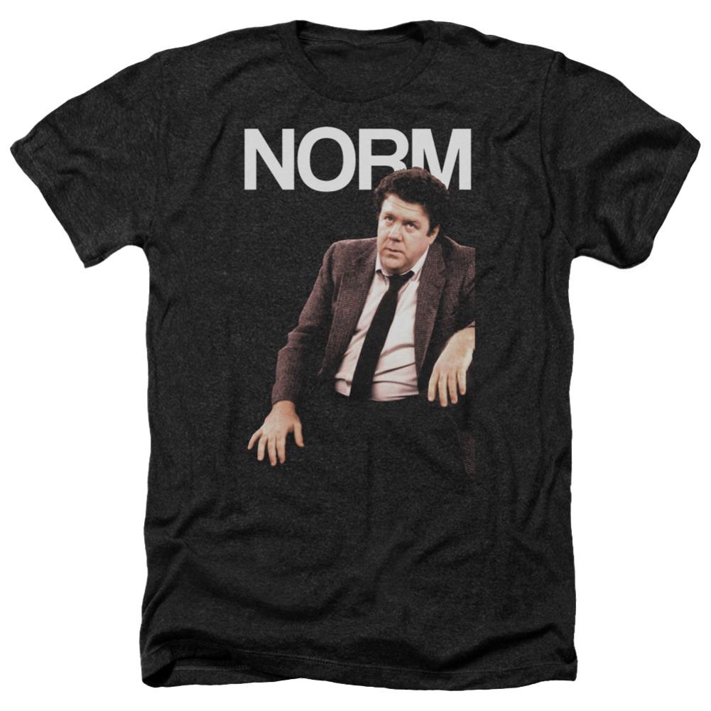 Cheers Norm Men's 30/1 Heather 60 40 Poly Short-Sleeve T-Shirt