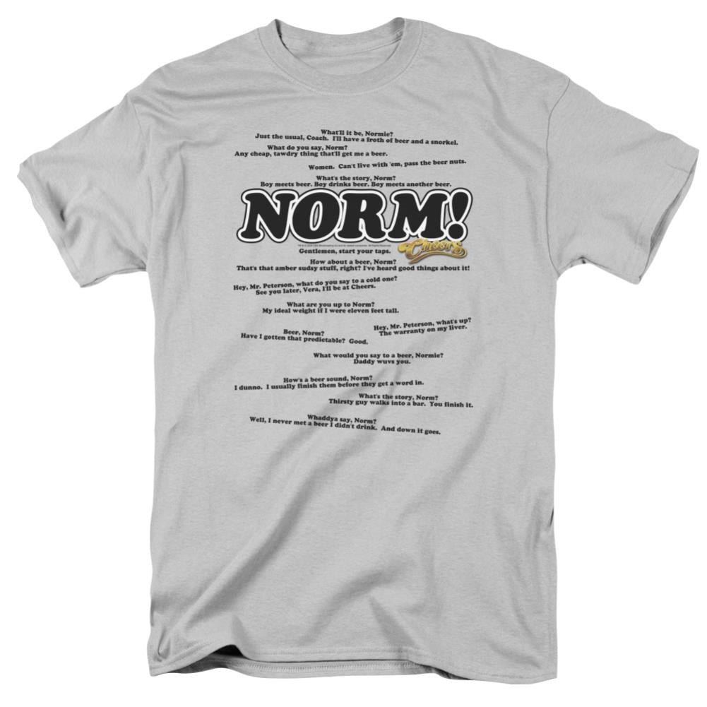 Cheers Normisms Men's 18/1 Cotton Short-Sleeve T-Shirt