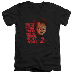 Child's Play 2 In Heaven Men's 30/1 Cotton Slim V-Neck T-Shirt