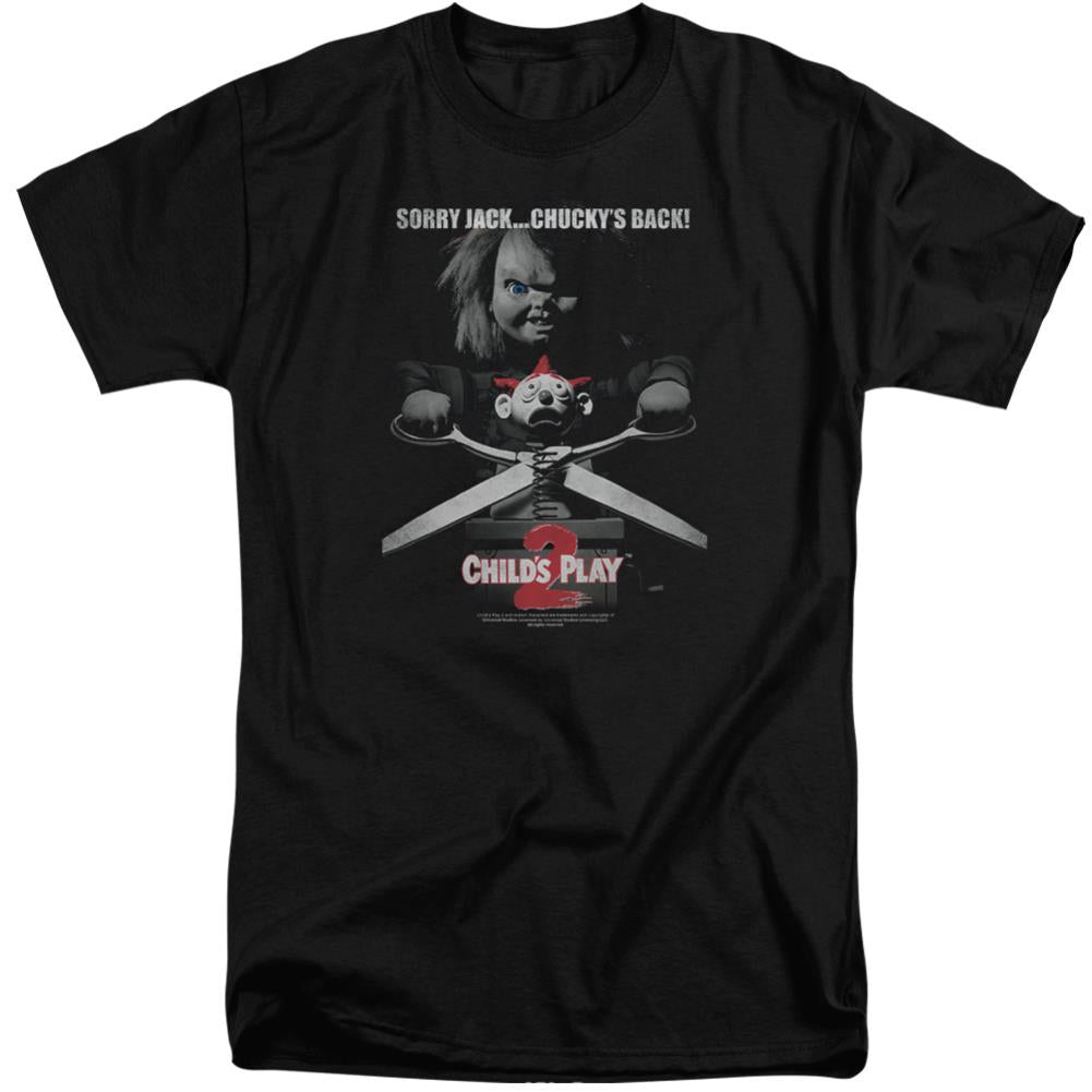 Child's Play 2 Jack Poster Men's 18/1 Tall Cotton Short-Sleeve T-Shirt