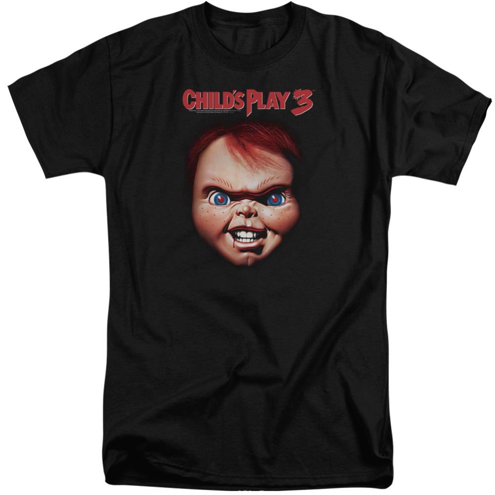 Child's Play 3 Chucky Men's 18/1 Tall Cotton Short-Sleeve T-Shirt