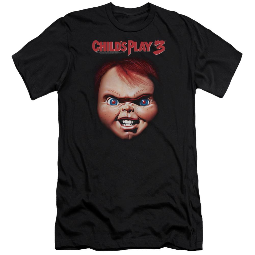 Child's Play 3 Chucky Men's Ultra-Soft 30/1 Cotton Slim Short-Sleeve T-Shirt